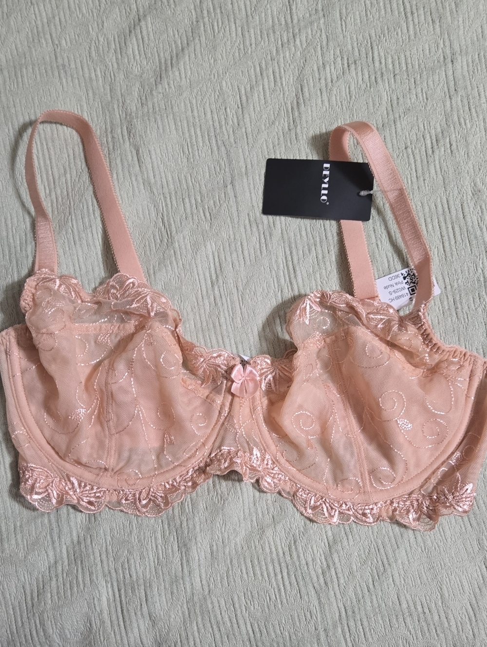Deyllo Lace Bra Size 36DD NWT
